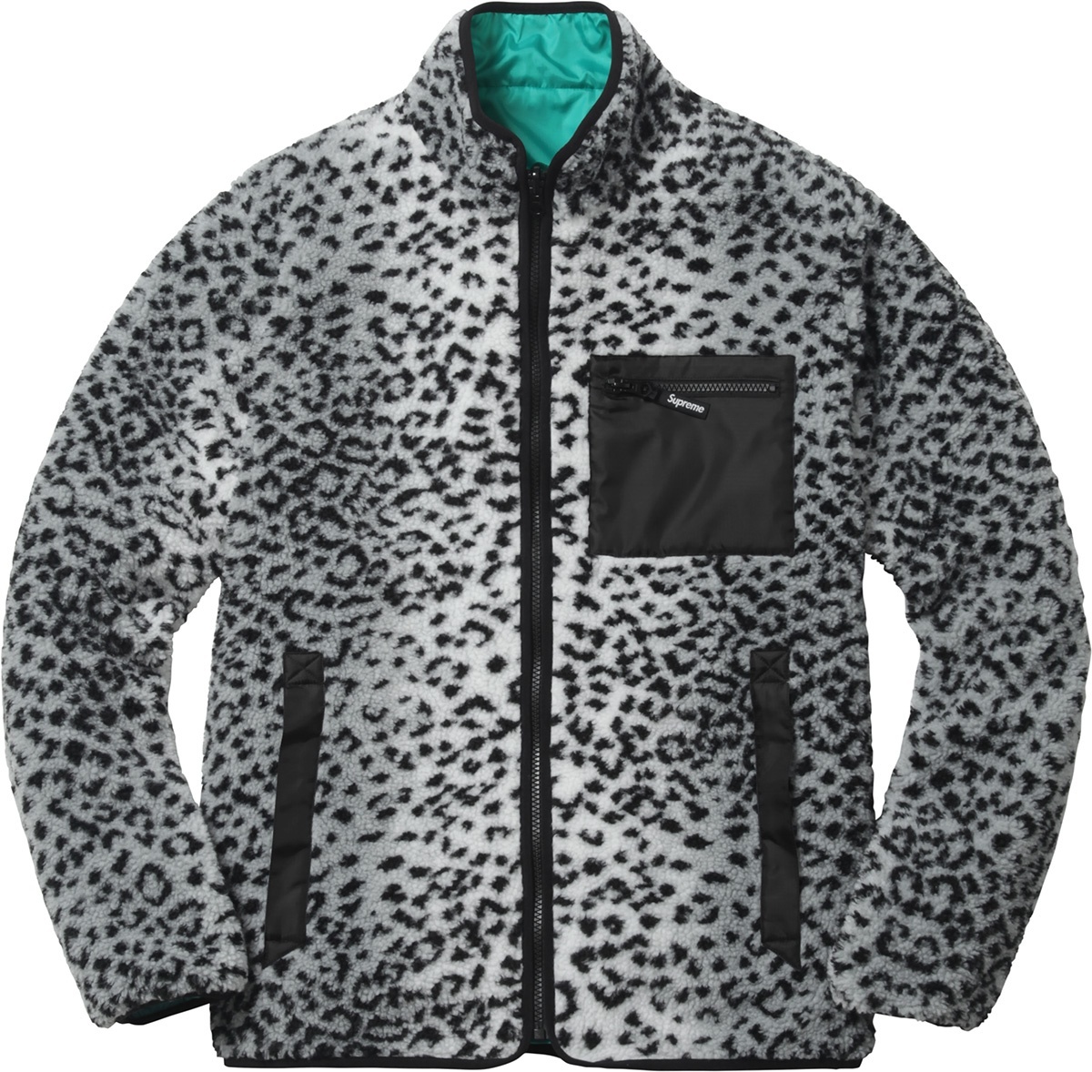 Leopard Fleece Reversible Jacket view 19